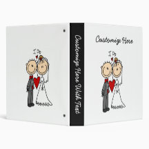 Wedding Couple I Do T-shirts and Gifts Vinyl Binders