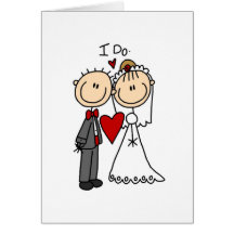Wedding Couple I Do T-shirts and Gifts Card