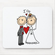 Wedding Couple I Do T-shirts and Gifts Mouse Pads