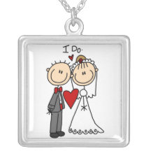 Wedding Couple I Do T-shirts and Gifts Pendants