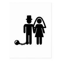 Wedding couple postcards