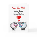 Wedding couple, Save the date cards
