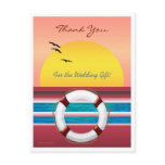 Wedding Cruise Thank you for gift - Postcard