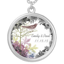 Wedding Date Bride & Groom Anniversary Necklace