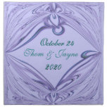 Wedding Date Large Napkin Keepsake- customize