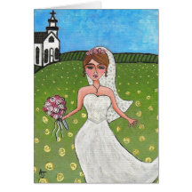 Wedding Day Bride - Greeting Card