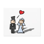 "Wedding Day" couple design Postcards