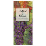 Wedding Dinner Menu, Autumn Grape Leaf invitations