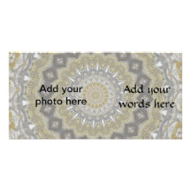 Wedding dress kaleidoscope #3 photo card template