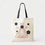 Wedding Dress with Pink Tote Bag