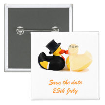 Wedding ducks 3 ... Badge Pin