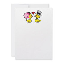 Wedding ducks announcement