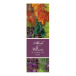 Wedding Favor Gift Card, Autumn Grape Leaf Business Card Templates