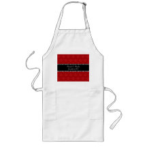 Wedding favors red damask aprons