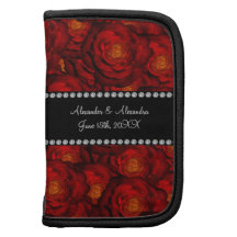 Wedding favors Red roses Organizer