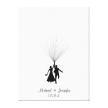 Wedding Fingerprint Balloon Guestbook Canvas Print