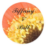Wedding floral envelope seal stickers