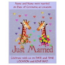 Wedding Giraffes