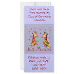 Wedding Giraffes rack cards