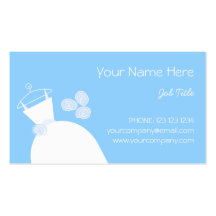 Wedding Gown Blue business card template 2