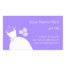 Wedding Gown Purple business card template 2
