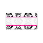 Wedding Guest Mailing Labels Damask
