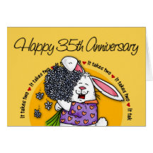 Wedding - Happy 35th Anniversary Cards