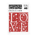 Wedding Hearts LOVE postage