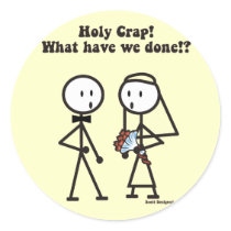Wedding Holy Crap Stickers