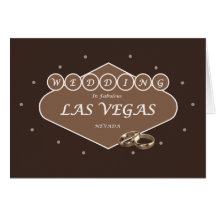 Wedding in Las Vegas MOCHA colour Card