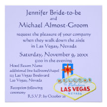 Wedding in Las Vegas Personalized Announcement