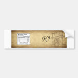 Wedding in Rome Water Bottle Label Bumper Sticker