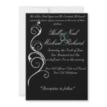 wedding,invatation,black,white,fancy,classy,cute custom invite