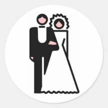 Wedding Invitation 41 Round Sticker