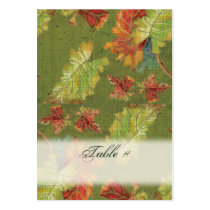Wedding Invitation Autumn Grape Leaf Batik