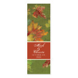 Wedding Invitation Autumn Grape Leaf Batik Business Cards