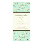 Wedding Invitation Blue Cherry Blossom