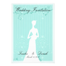 Wedding Invitation card (contemporarily blue)