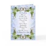 Wedding invitation card floral Hydrangea and ivy