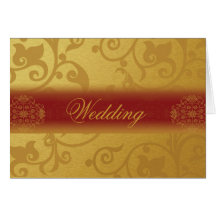 Wedding Invitation Card Folded  Indian style Grußkarte