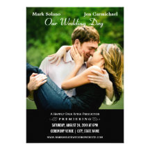 Wedding Invitation Card | Movie Poster Design