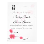 Wedding Invitation Cherry Blossom Double Happiness