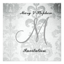 Wedding invitation Classic Damask