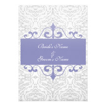 Wedding Invitation - Elegant Purple