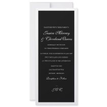 Wedding Invitation | Fine Wine II |blk