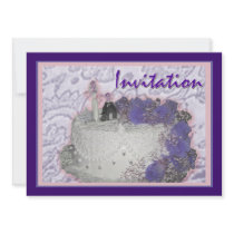 Wedding Invitation in Purple
