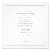 Wedding Invitation | Simply II |wgry