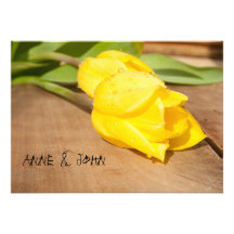 Wedding Invitation "Yellow Tulip"