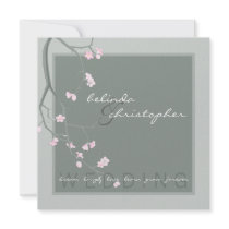 WEDDING INVITATIONS :: cherry blossoms 1SQ