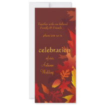Wedding Invitations - Festive Fall Autumn Weddings